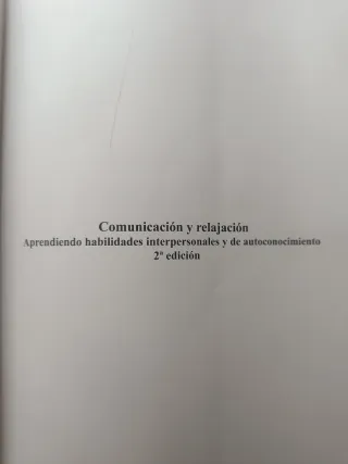Libro de Psicología: Comunicación y Relajación