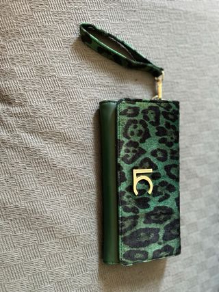 Cartera Lola Casademunt Animal Print Verde