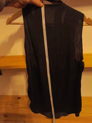 Top Zara negro con lazada