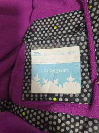 Chaqueta niña nieve T 3/4