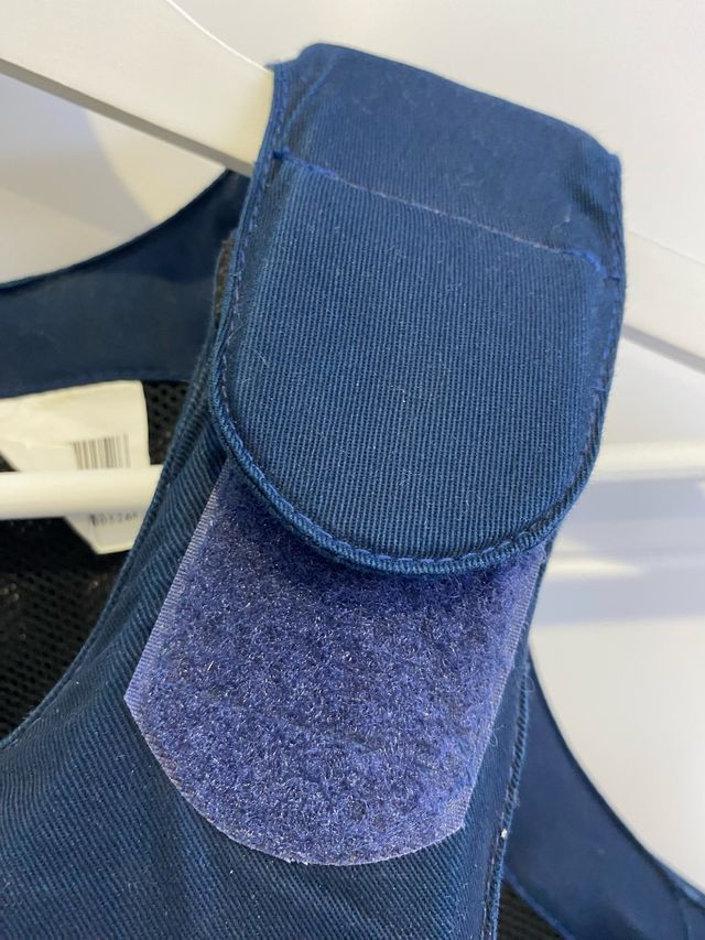 Chaleco protector equitación infantil azul 12-14