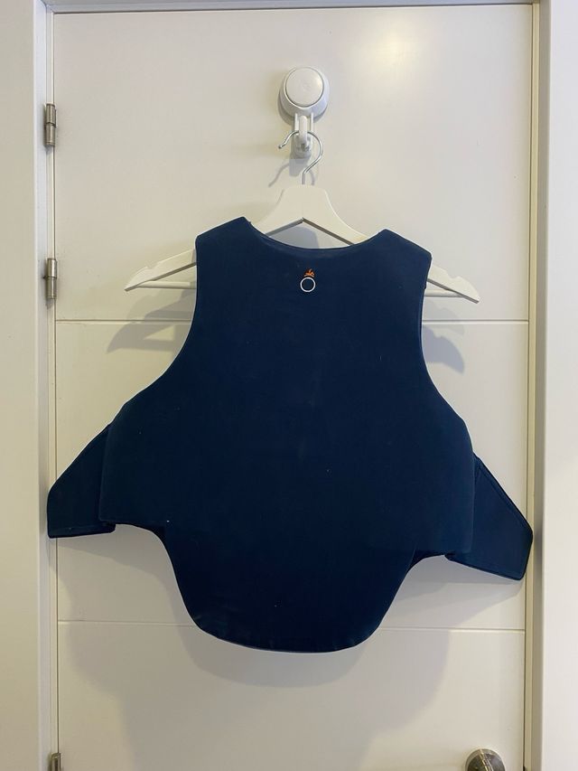 Chaleco protector equitación infantil azul 12-14