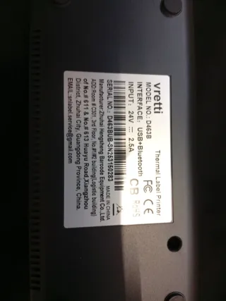 Impresora portátil pequeña Vretti