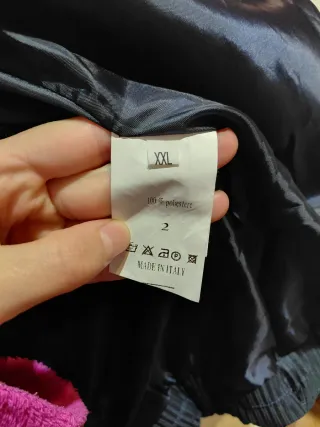 Elegante plumífero azul marino XXL