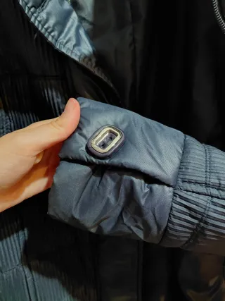 Elegante plumífero azul marino XXL