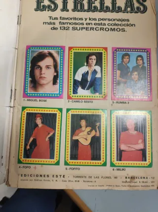 Álbum Cromos Estrellas Ediciones Este Completo