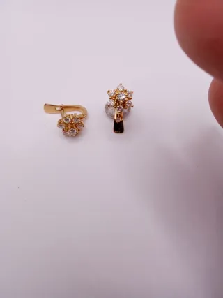 Pendientes Oro 18k con Brillantes