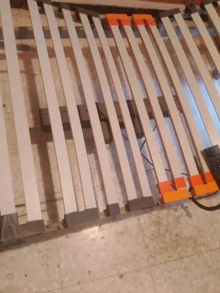 Cama articulada y colchón de látex 90*1,90 mando