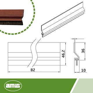 Burlete Amig para puertas madera