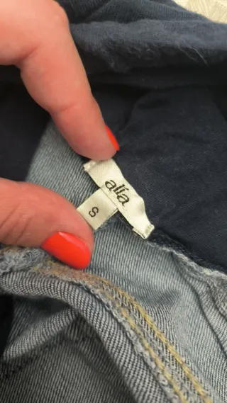 Vaquero premamá azul