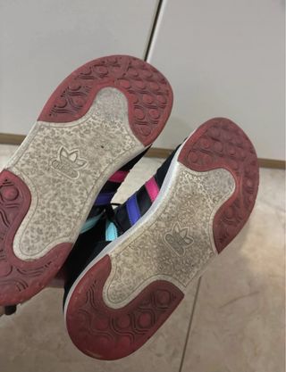 Scarpe Adidas alte nere, rosa, viola, bianche