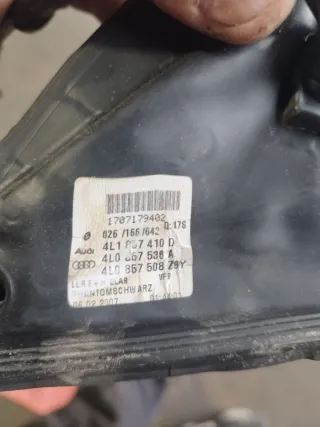 Retrovisor derecho e Audi Q7 2007