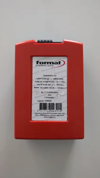 Juego brocas escalonadas 2 filos Format