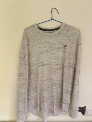 Camiseta Hollister gris M hombre