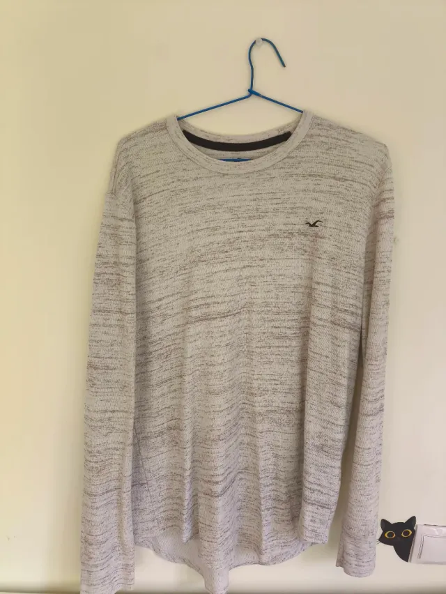 Camiseta Hollister gris M hombre