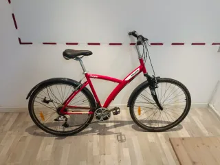 Bicicleta Paseo B'twin Talla L Roja