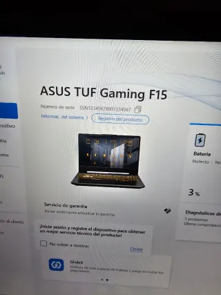 Portátil Gaming Asus TUF Negro