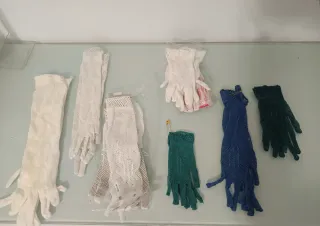 Lote 9 Guantes Encaje