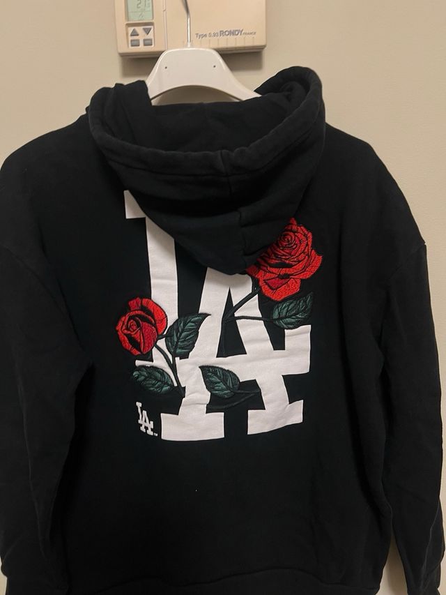 Sudadera Negra Majestic LA Dodgers