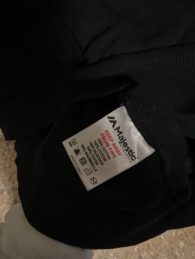 Sudadera Negra Majestic LA Dodgers