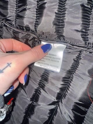 Piumino leggero nero