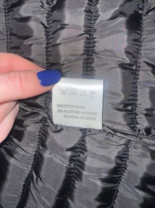 Piumino leggero nero