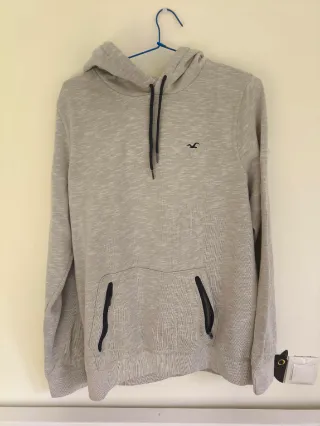 Sudadera Hollister Gris Hombre