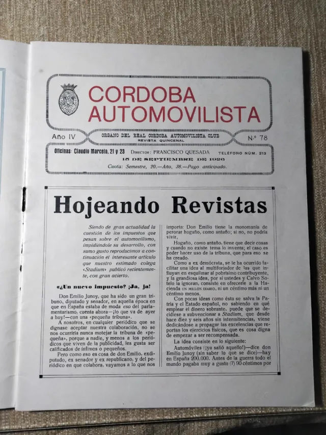 REVISTA CÓRDOBA AUTOMOVILISTA