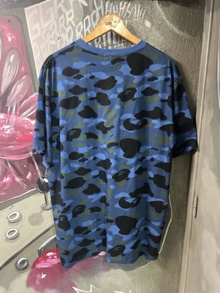 Camiseta BAPE Camuflaje Azul Talla XL