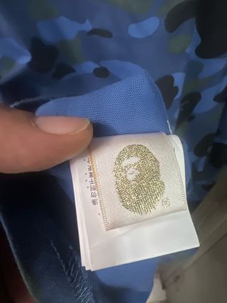 Camiseta BAPE Camuflaje Azul Talla XL