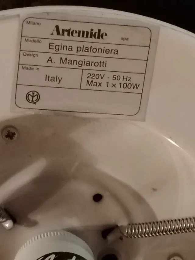 Lámpara de diseño A. Mangiarotti