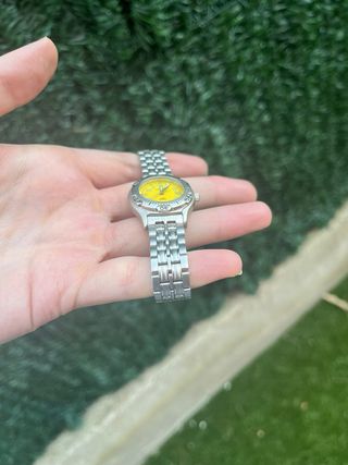 Reloj Calypso Daydate Amarillo y Plateado