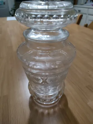 Decanter cristallo molato e 6 bicchieri