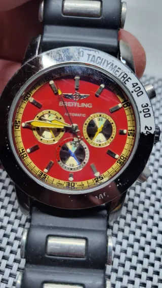 Reloj Breitling Cronógrafo Rojo y Negro