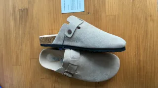 Zuecos Birkenstock Beige Talla 43
