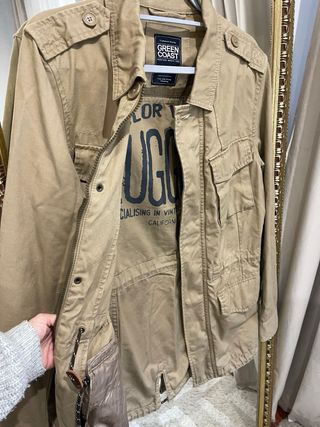 Parka ligera beige Green Coast