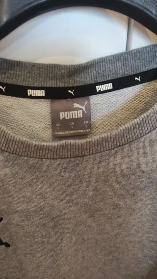 Sudadera Puma Gris con Escudo Marroquí