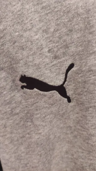 Sudadera Puma Gris con Escudo Marroquí