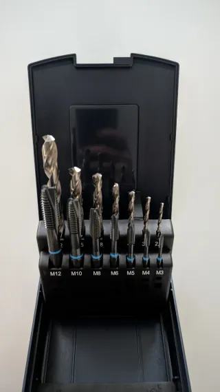 Juego brocas y machos para roscar Garant M3-M12