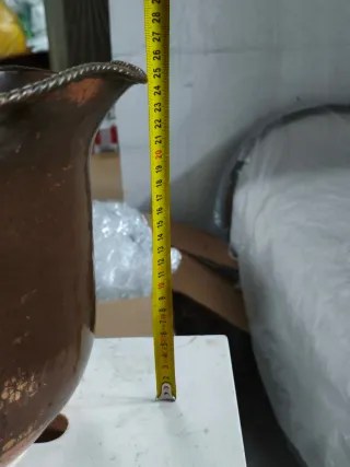 Cachepot in rame lavorato a mano