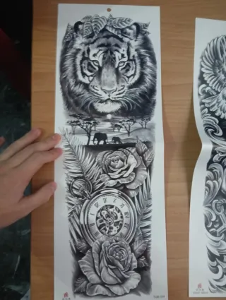 Tatuajes en pegatinas impermeables