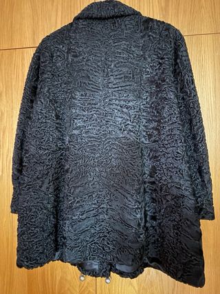 Abrigo Astracán Negro Mujer Talla Única