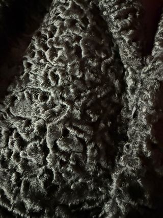 Abrigo Astracán Negro Mujer Talla Única