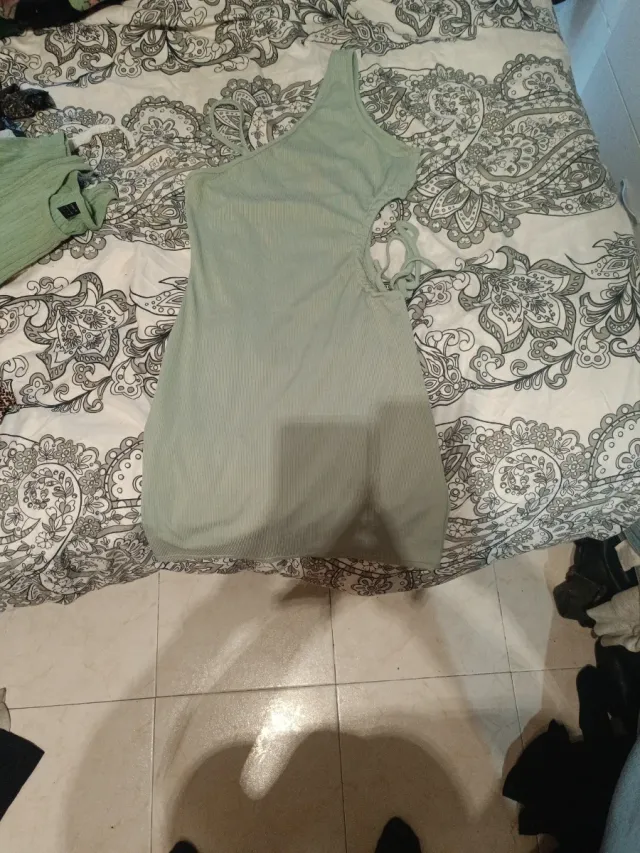 Vestido de verano verde talla S