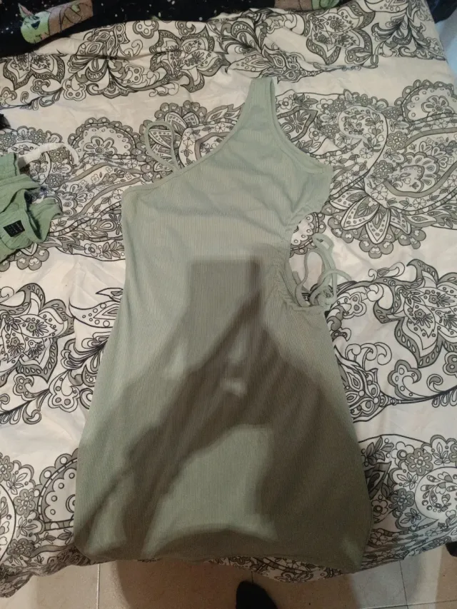 Vestido de verano verde talla S