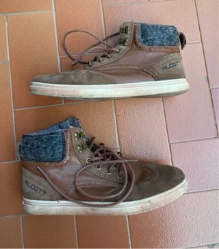 Scarpe uomo ALCOTT alte marroni e grigie