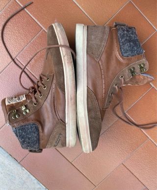 Scarpe uomo ALCOTT alte marroni e grigie