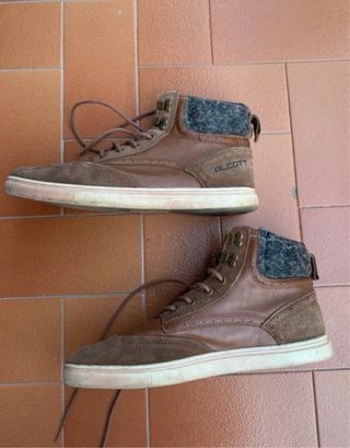 Scarpe uomo ALCOTT alte marroni e grigie