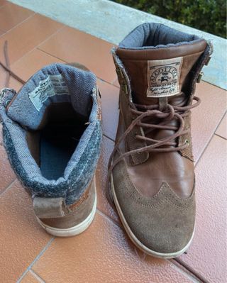 Scarpe uomo ALCOTT alte marroni e grigie