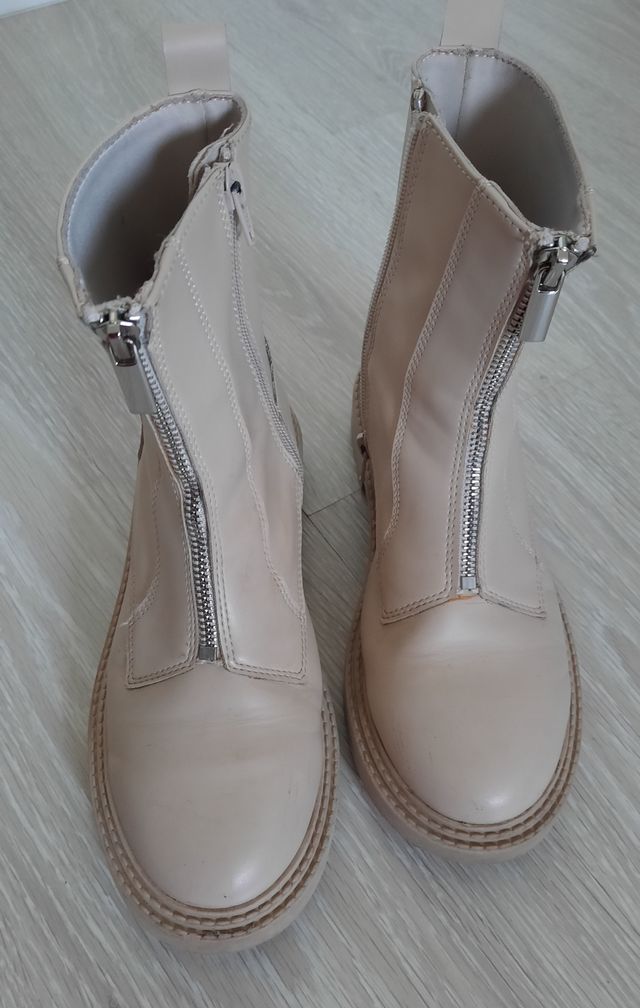 Botas Zara niña beige talla 35